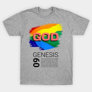 God - Genesis 9 - Rainbow T-Shirt